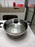 佳佳恋电煎锅家用加深加大电饼铛镜面不粘多功能单面加热304不锈钢电烙饼锅火力可调电热锅电烤锅早餐机 【8k】34cm加深经典款（4-6人用）【34E】 实拍图