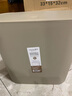 茶花柯琳按压弹盖式垃圾桶大号带盖家用厨房办公室纸篓 【10.8L大号窄边垃圾桶】咖色 实拍图