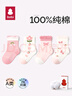 贝比婴儿袜子夏季薄款棉袜可爱新生儿宝宝袜透气网眼袜女童公主中筒袜 实拍图