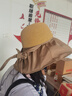 FitonTon遮阳帽子女全顶防晒帽黑胶防紫外线太阳帽夏加宽帽檐户外百搭草帽 实拍图