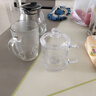 VTyee加厚耐热玻璃茶杯带盖茶饮杯盖杯带把杯子办公家用喝水杯泡茶杯 【新款带茶漏】带盖把杯 350ml 2只 实拍图