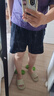 真维斯（JEANSWEST）短裤女夏季新款纯棉超显瘦运动短裤女慵懒风A字休闲纯色五分裤 实拍图
