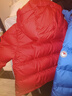 保姆鹅 儿童羽绒服宝宝短款加厚白鸭绒外套男童女童保暖防风冬[NG2637] 新年红 130 实拍图