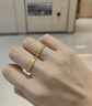 周大福 碎碎冰碎碎金黄金戒指工费220 14号,约2.1g EOF1216 晒单实拍图