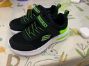 Skechers斯凯奇儿童运动鞋男童透气网鞋时尚魔术贴大童跑步鞋403748L 实拍图