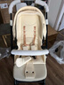 怡戈（Ekobebe）婴儿推车高景观避震轻便坐躺双向折叠新生儿宝宝米色推车+提篮 实拍图