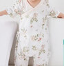 全棉时代纯棉新生婴儿连体衣服新款抗菌纱布宝宝春夏满月服和袍 花园梦境大【夏季款】 73cm （6-9个月） 实拍图