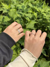 禾昔（HEXI）木与枝足银S999情侣戒指活口高级感纯银对戒送男女友七夕生日礼物 木与枝情侣对戒/专属对戒礼盒 实拍图