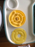 爱咔威（igroway）宝宝辅食模具IKV蒸糕烘焙模具盒婴儿 黄-圆形香肠模具 实拍图