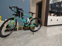 ICOLOUR变速死飞山地自行车男弯把单车公路车赛车实心胎双碟刹成人女中学 减震-安奇黑24速60刀 实拍图