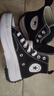 匡威（Converse）官方 Run Star Hike高帮帆布流星厚底鞋黑色166800C 166800C/黑色 37 实拍图