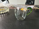 宣室堂玻璃加厚耐热公道杯功夫茶具配件分茶器茶海加茶漏茶虑过滤器大号 企鹅公杯绿330毫升 实拍图