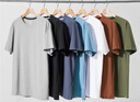 佐丹奴短袖t恤男针织纯棉纯色简约基础款舒适圆领体恤衫01023419 实拍图