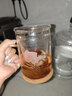 美斯尼玻璃水杯子耐热加厚花茶杯 泡茶杯绿茶杯过滤内胆带盖喝茶杯茶水分离杯 大容量办公杯 儒雅杯 480毫升 实拍图