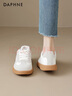 达芙妮厚底德训鞋女鞋2025秋冬新款冬季加绒鞋运动鞋百搭芭蕾小白鞋板鞋 实拍图