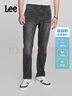 Lee【张凌赫代言】凉凉裤726标准直脚轻薄黑灰色男牛仔裤休闲潮流 黑灰色 33 实拍图