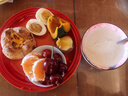 酷彩（Le Creuset）炻瓷19/23cm圆形碟 家用餐具水果盘甜品盘西餐盘沙拉盘餐盘 圆形碟桔色 23cm 实拍图