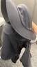 蕉下（beneunder）防晒口罩脸基尼帽檐防晒面罩全脸女防风透气防紫外线石墨灰AL341 实拍图