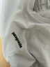 巴塔哥尼亚（Patagonia）男女情侣通勤短袖夏季P-6 Logo混纺棉休闲潮流户外透气T恤 38504 WHI（实物白里透蓝） S 实拍图