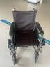 鱼跃(yuwell)护理型轮椅车H059B老人半躺型带坐便器椅餐板钢管可折叠 实拍图