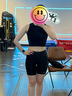 迪卡侬（DECATHLON）紧身中裤女士瑜伽训练跑步运动裤健身透气五分速干裤子RUNW 经典黑 M 实拍图