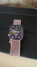 Apple/苹果 Watch Series 10智能手表蜂窝款42毫米玫瑰金色铝金属表壳淡桃粉色运动型表带S/M MWXQ3CH/B 实拍图