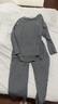 蕉内（Bananain）棉棉305H男女士睡衣睡裤纯棉情侣家居服套装春秋季长袖长裤不闷汗 【男士】彦灰 S 实拍图
