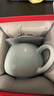 雅瓷「父亲节礼物」汝窑茶杯办公室陶瓷杯子带盖喝茶泡茶杯小青杯礼物 汝窑小青杯 340ml 1只 实拍图