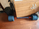 哑铃男士健身家用10/20/30/40kg公斤特价哑铃锻炼器材可调节一对 暗夜黑 50KG 25KG*2 (不含壶铃把手） 实拍图