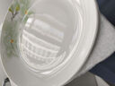 华光泡面碗汤碗碟盘 筷勺 盘碟碗厨具套件 中式骨瓷家用餐具 白玉兰 8英寸汤盘 实拍图