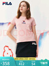 斐乐（FILA） 女装官方女士短袖T恤夏季休闲运动内搭t恤百搭短T上衣 麦町粉-F51W328152FPK L （170/88A/L） 实拍图
