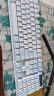 银雕(YINDIAO) K500键盘彩包升级版 机械手感 游戏背光电竞办公 USB外接 全尺寸 白蓝双拼混光有线键盘 实拍图