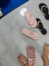 果洛菲（GUOLUOFEI）人字拖男女夏季时尚潮流软底防滑情侣夹脚黑色凉拖外穿 浅粉35-36 实拍图