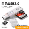 S 斯洛普 THROPE读卡器usb3.0高速多功能多合一sd内存卡tf转换器typec电脑插卡u盘一体otg车载通用适用于相机手机 颜色随机2.0【仅支持TF卡】 实拍图