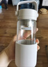 北鼎（Buydeem）泡茶随手杯 茶水分离家用耐高温玻璃杯便携办公水杯节日送礼 【燕麦白】随心饮|茶水分离470ml 实拍图