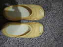 特步爪爪拖鞋女夏季新款厚底增高凉拖鞋休闲女鞋户外沙滩鞋女 秋葵黄 38 实拍图
