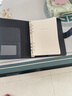 得力（deli）25K100张笔记本子 活页本内页可拆卸皮面本233*178mm 黑色3151 实拍图