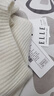 ELLE【100%绵羊毛】高领毛衣女2024秋冬新款打底保暖内搭羊毛针织衫 米白（半高领升级版） M 实拍图
