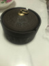 宫薰 烟灰缸带盖防飞灰紫砂创意办公室酒店客厅茶几装饰摆件 百福12cm 实拍图