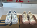骆驼（CAMEL）丑萌登山鞋女时尚撞色户外休闲鞋 L24M076602 米/银/粉 38 实拍图