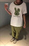 艾诺轮女童夏装套装中大童夏季女装儿童装女孩短袖t恤长裤两件套衣服 R兔套装-绿 150 建议身高140-150CM左右 实拍图