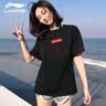 361°t恤女士短袖冰丝速干衣运动服饰春夏季篮球体恤透气训练跑步服装 黑-5 2XL 实拍图