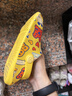 巴布豆儿童拖鞋男童女童洞洞鞋沙滩鞋宝宝凉鞋幼儿凉拖夏季 黄色 170码 实拍图