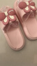 秋致夏新款厚底拖鞋女士夏季居家宿舍可爱兔子蝴蝶结凉拖鞋浴室防滑外穿 粉色 35-36 实拍图