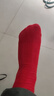 浪莎袜子男士秋冬季大红袜子本命年纯棉刺绣结婚喜庆鸿运蛇年中筒袜子 实拍图