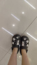 SMFKX CROCS 联名款 明星同款时尚休闲百搭厚底增高透气洞洞鞋拖 黑钻石 36-37 实拍图