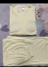 棉十三女士睡衣夏季薄款【莫代尔带胸垫】圆领短袖七分裤宽松家居服套装 实拍图
