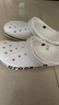 卡骆驰crocs洞洞鞋贝雅卡骆班轻便耐磨一脚蹬休闲鞋|205089 冬日白/彩色-1LI 36 /37(220mm) 实拍图