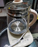 九阳（Joyoung）0胶水养生壶 1.5L煮茶器 玻璃花茶壶 316不锈钢烧水壶电热水壶 WY301 实拍图