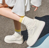 卓诗尼2025夏季新款透气网面小白鞋女显脚小内增高板鞋女休闲鞋 米紫 37 实拍图